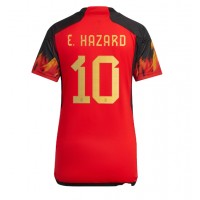 Maglie da calcio Belgio Eden Hazard #10 Prima Maglia Femminile Mondiali 2022 Manica Corta